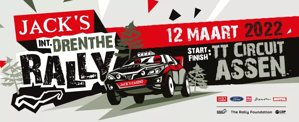 Drenthe Rally op 12 maart 2022 TT-circuit Assen